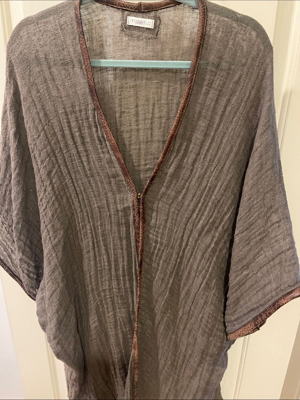 Women's Lightweight Gray Open-Front Jacket